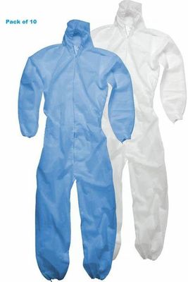 Сини пользы CAT III Coverall одиночной с капюшоном не сплетенный