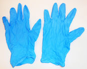 Голубая перчатка нитрила рассмотрения Dispsoable пудрит свободный 12 дюйма для медицинского использования